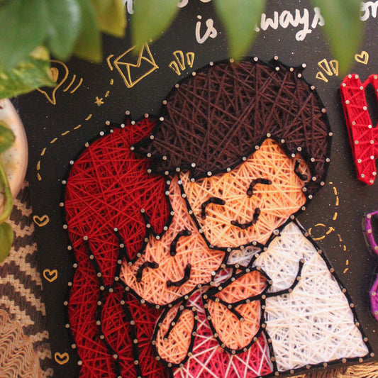 Cute Couple String Art