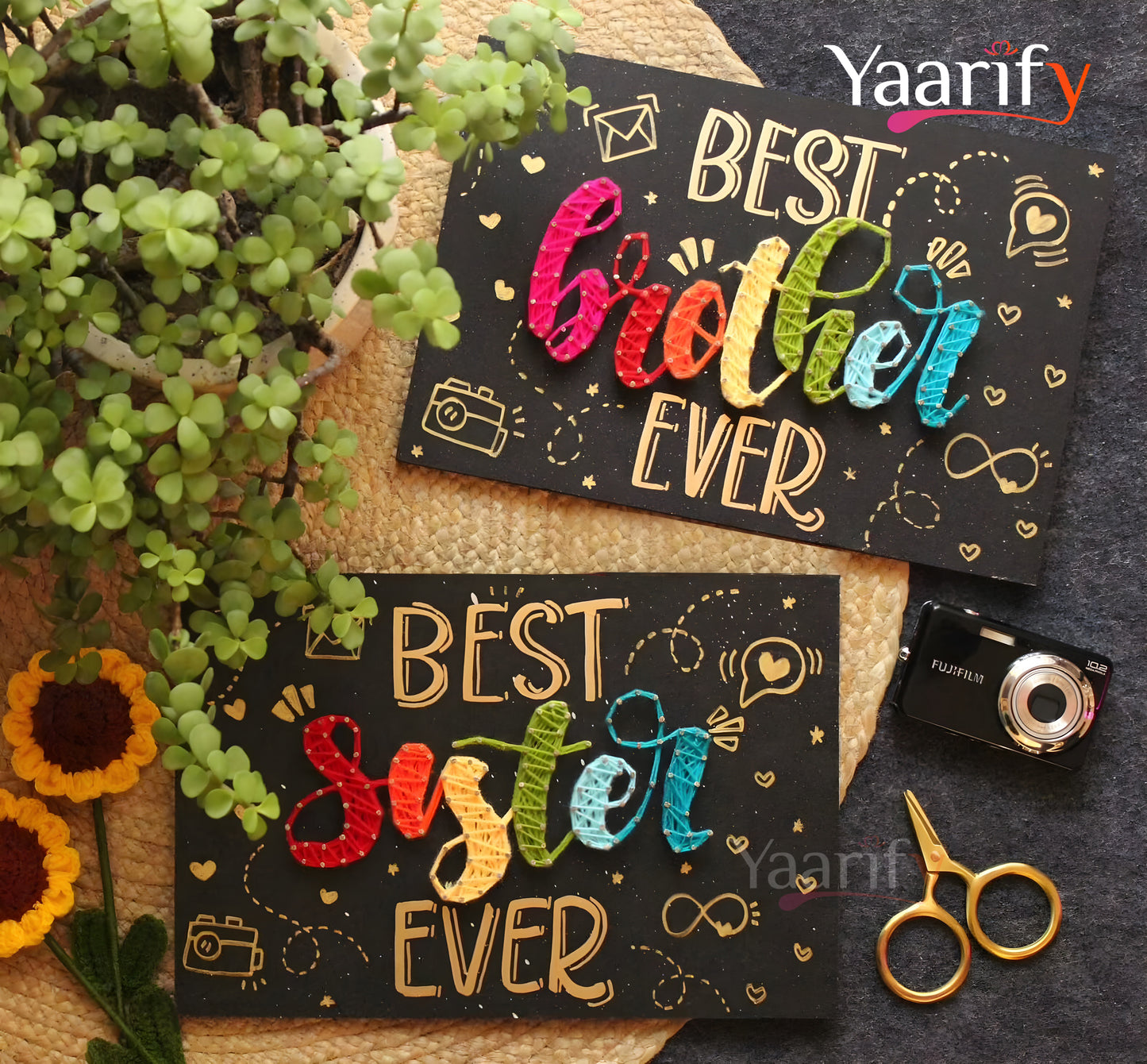 Best Bro & Best Sis - Thread Art(Rakhi Special)