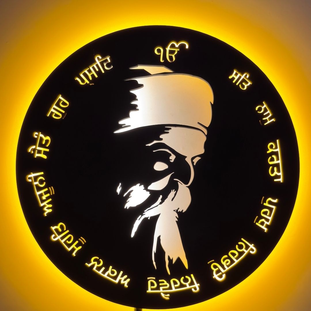 Guru Nanak Ji LED Wall Decor Light