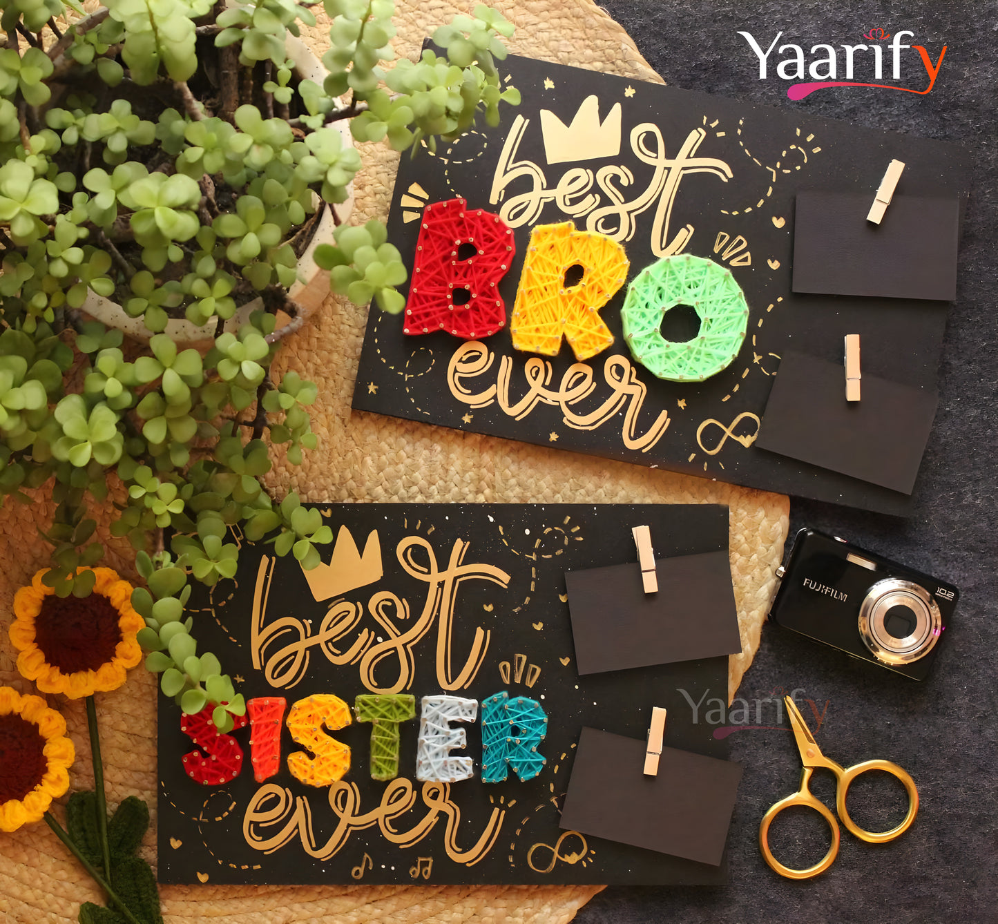 Best Bro & Best Sis - Thread Art(Rakhi Special)