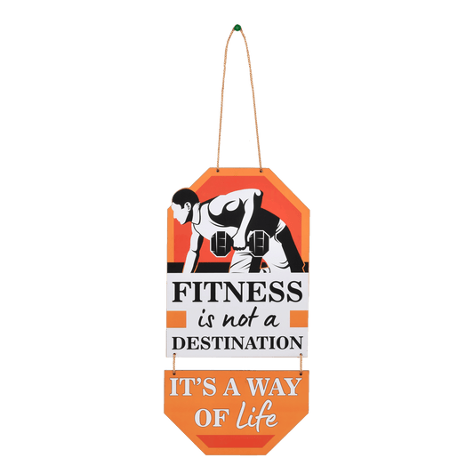 Fitness is a Way of Life Wall Hanging