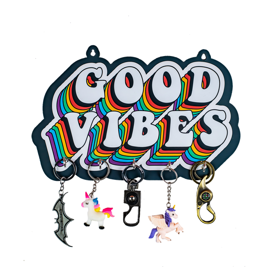 'Good Vibes' Wooden key holder