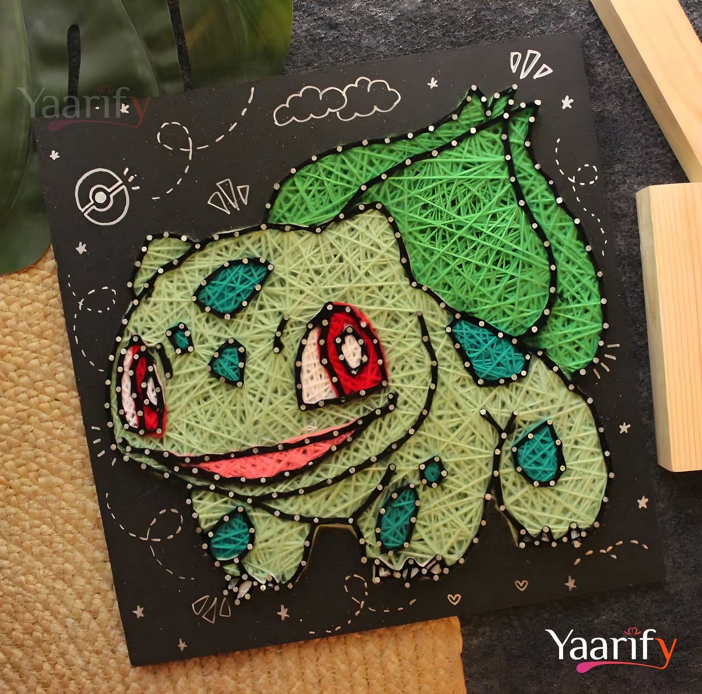 Bulbasaur - Thread Art(Rakhi Special)