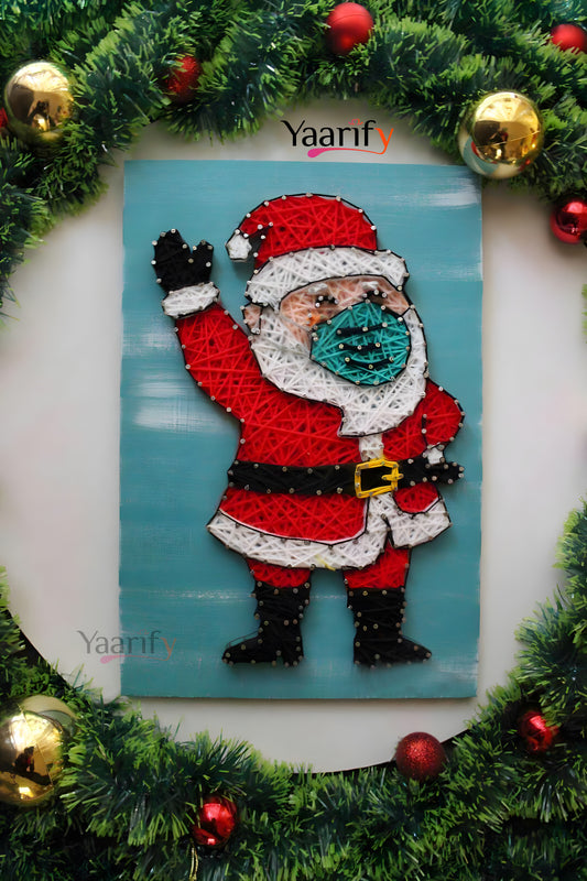 Christmas Santa Thread Art