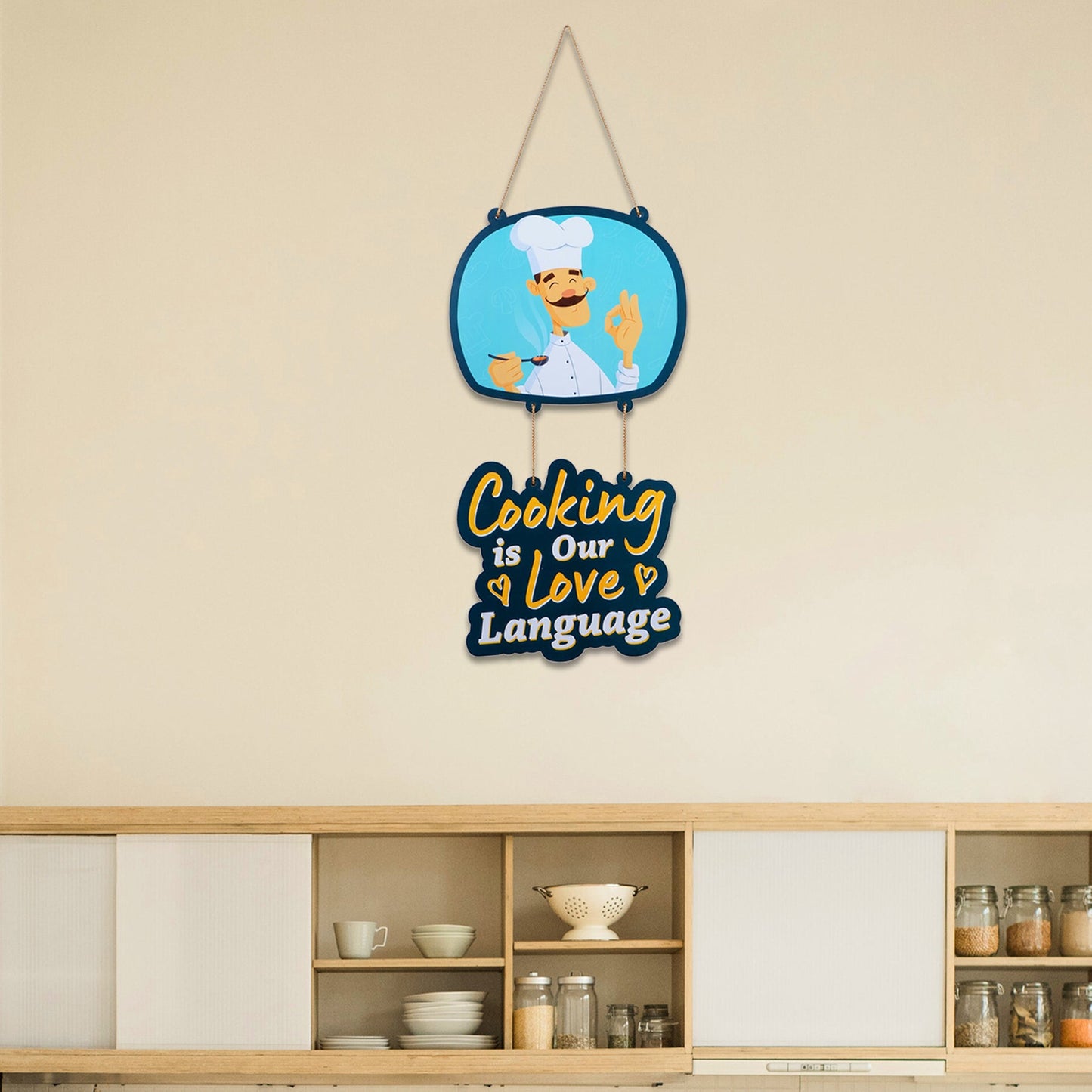 Cooking is Our Love Language Wall Hanging