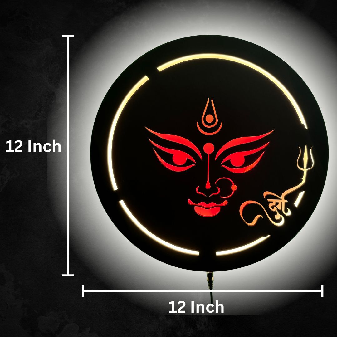 Maa Durga Neon LED Wall Decor Light