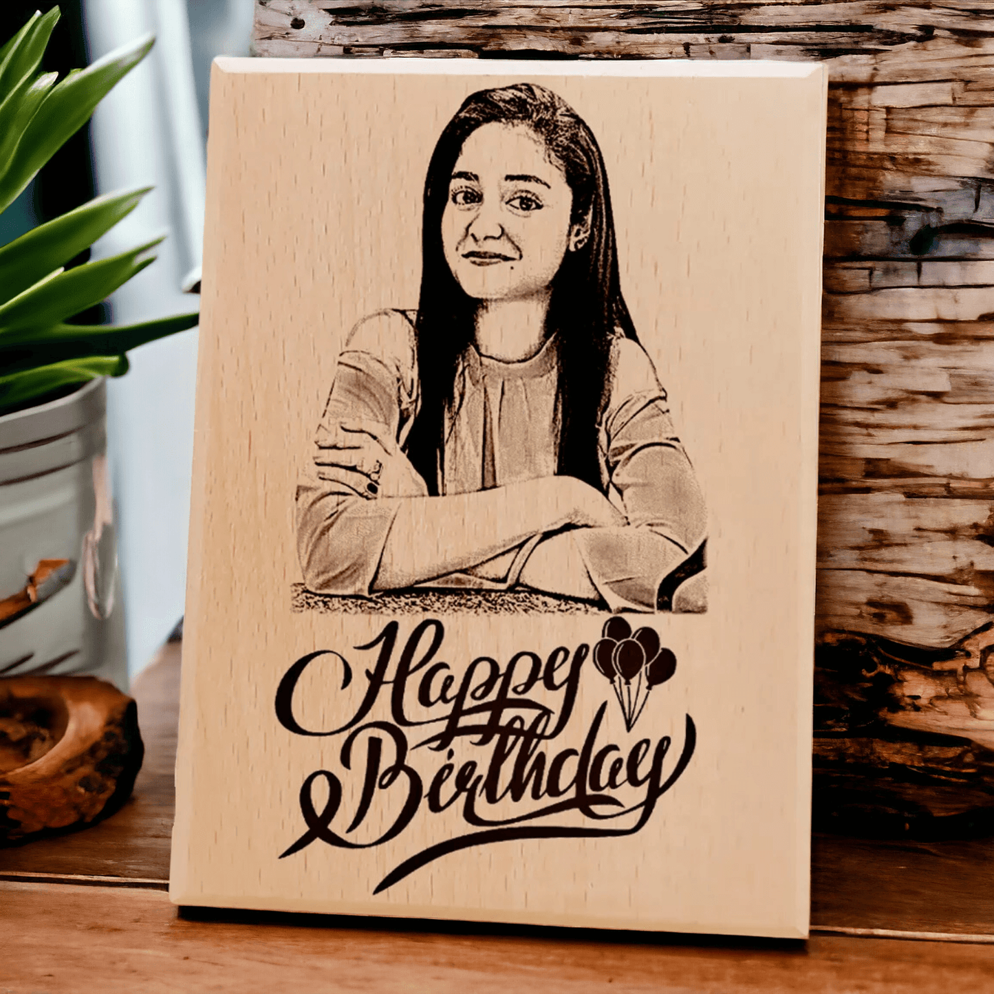 Personalized Wooden Birthday Gift for Girlfriend