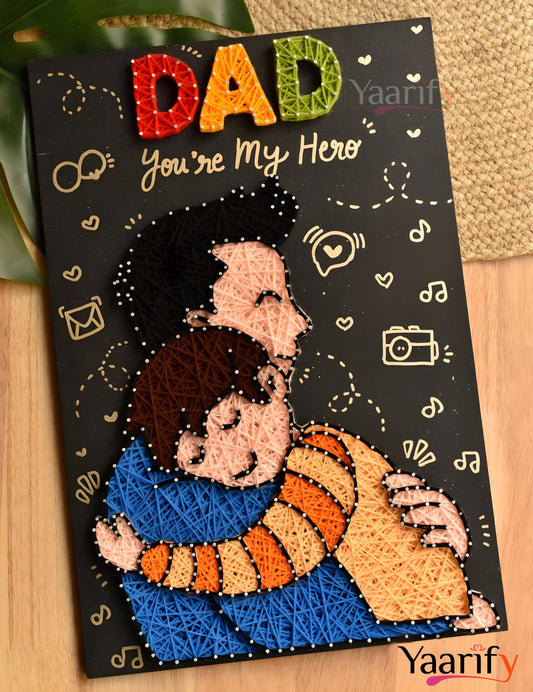 Dad Is My Hero Thread Art