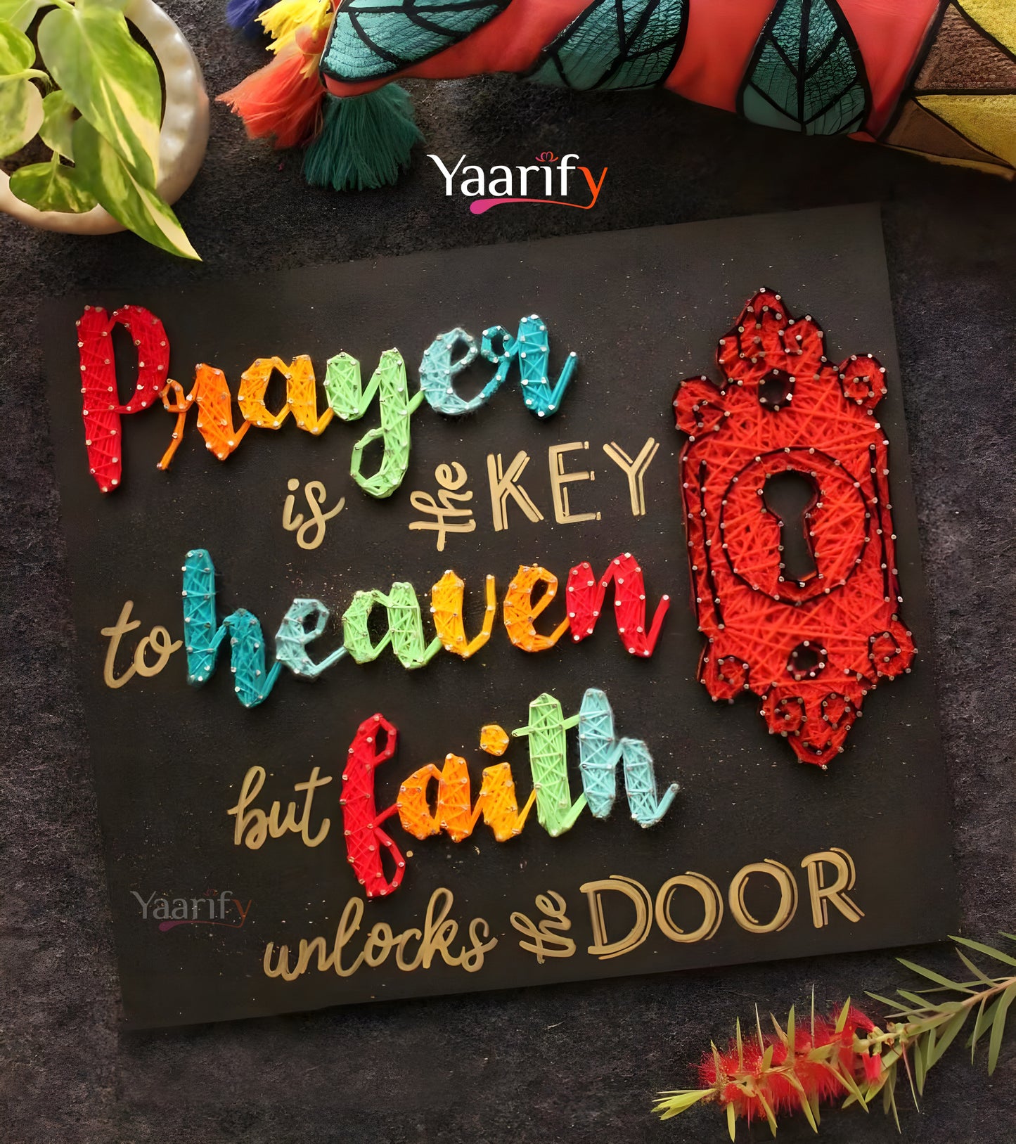 Prayer Verse Thread Art - Quotes Ideas