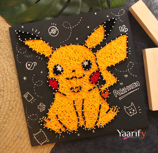 Pikachu - Thread Art(Rakhi Special)