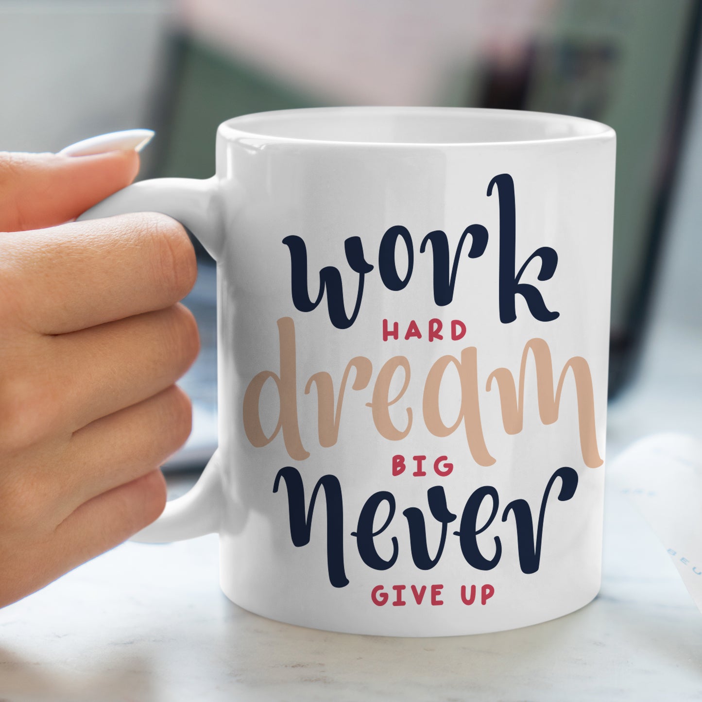 Personalized Mug (Work Hard Dream Big)