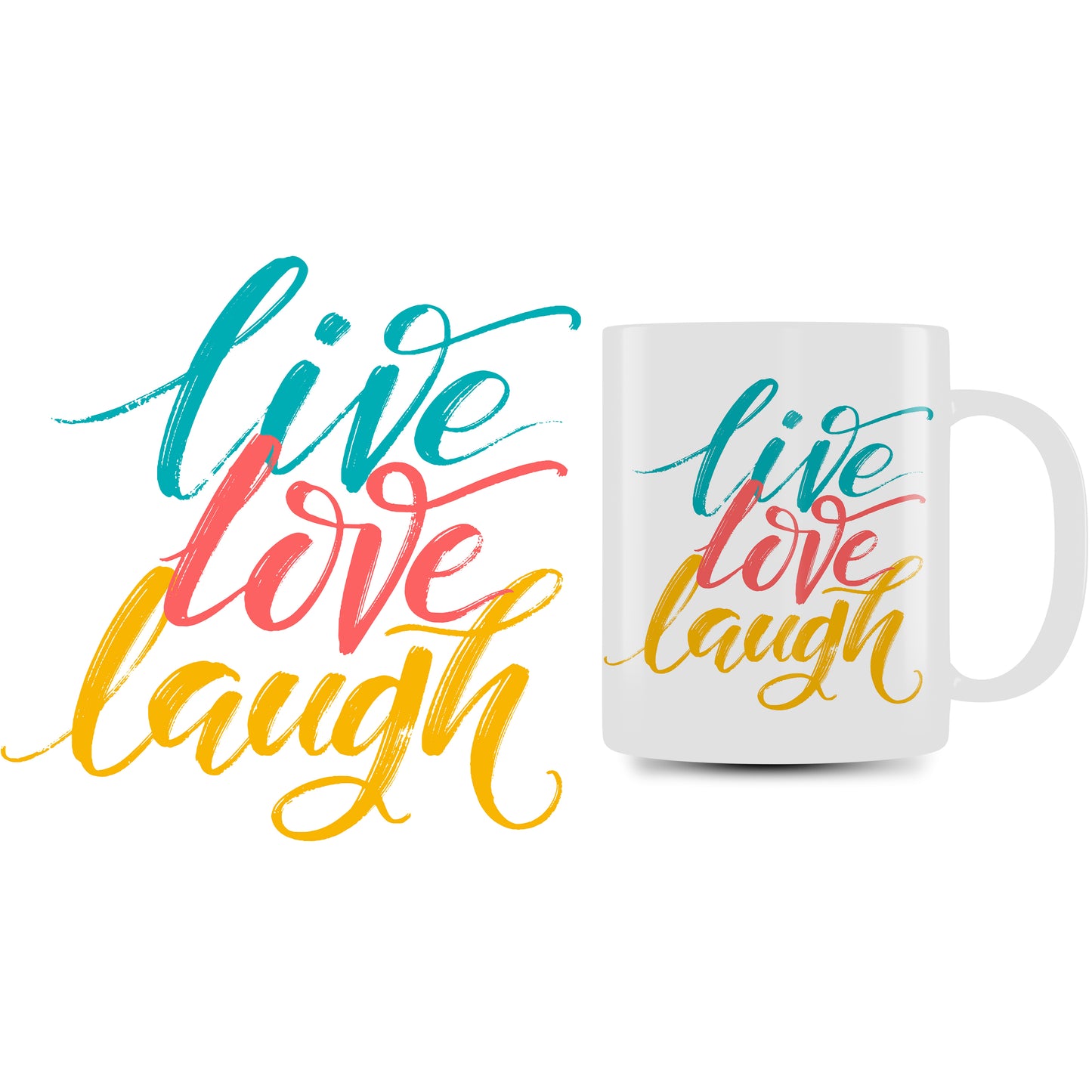 Personalized Mug (Live Love Laugh)