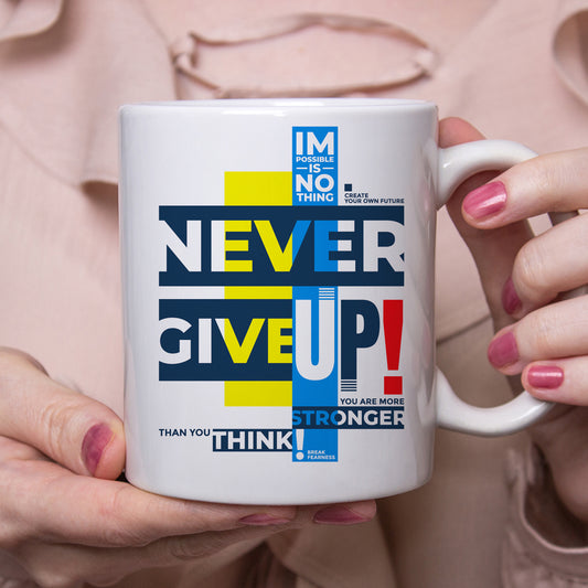 Personalized Mug (Never Give Up)