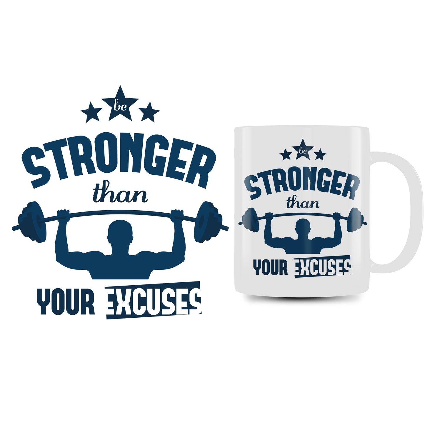 Personalized Mug(Stronger Than Your Excuses)