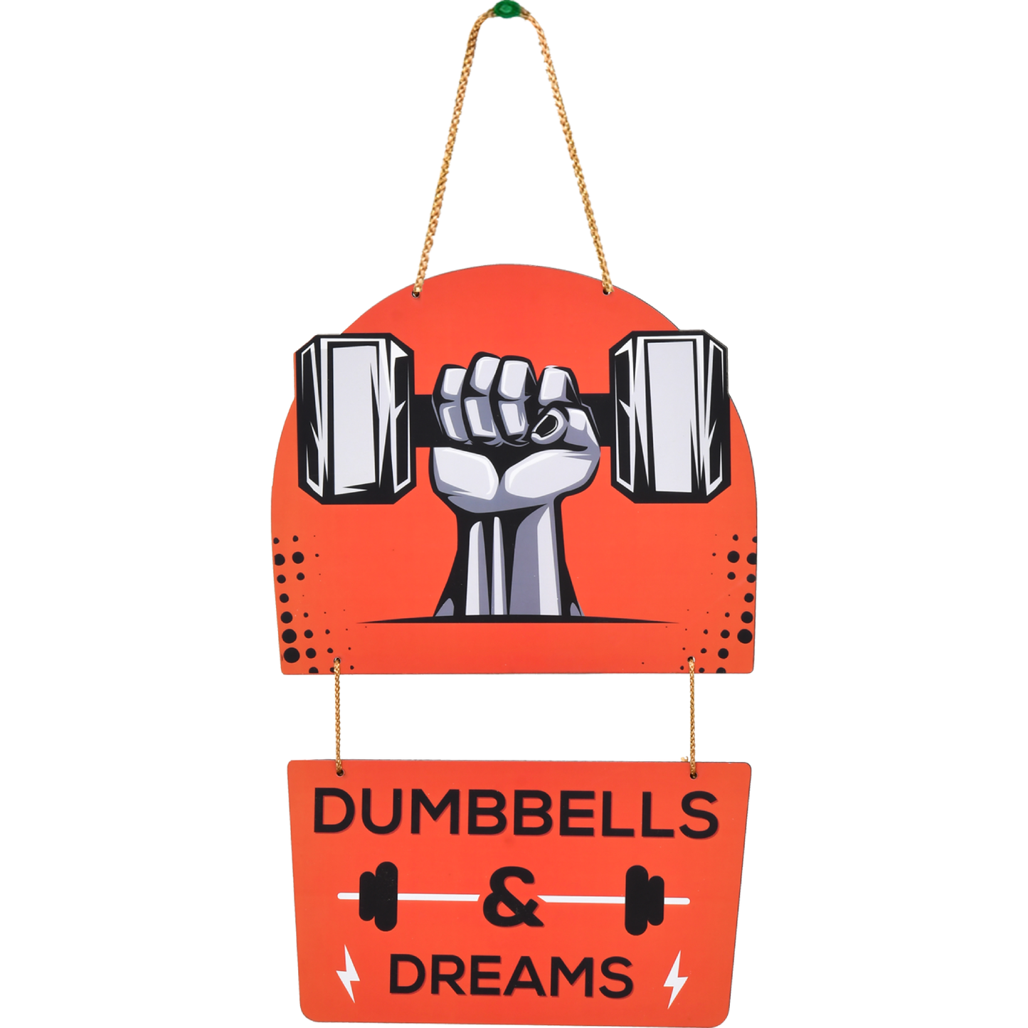 Dumbbells & Dreams Wall Hanging