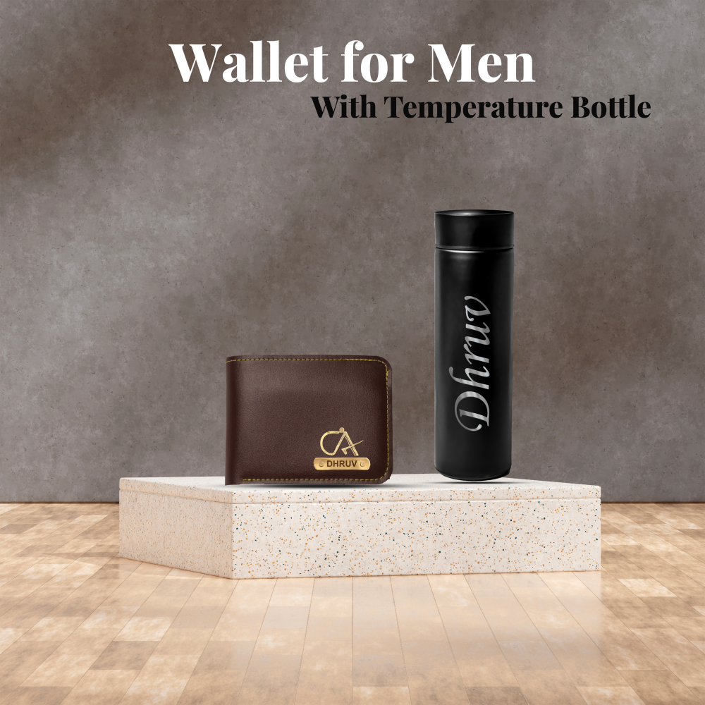 Men's Wallet With Temp. Bottle