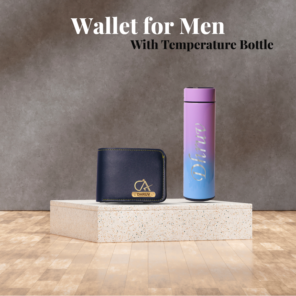 Men's Wallet With Temp. Bottle