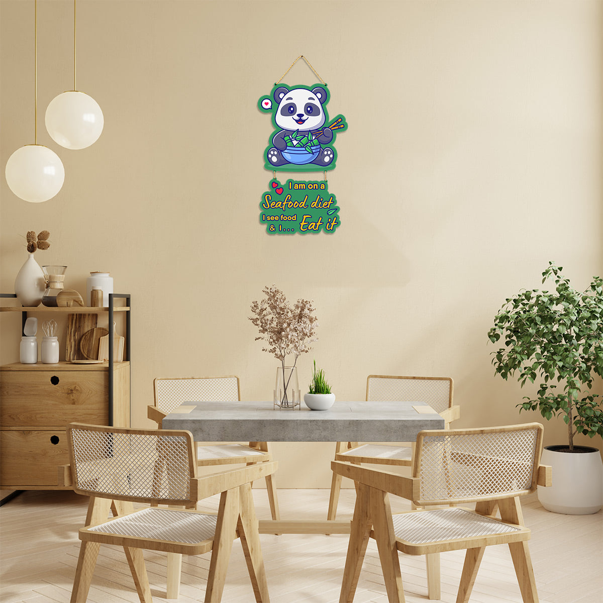 See Food Panda Wall Hanging