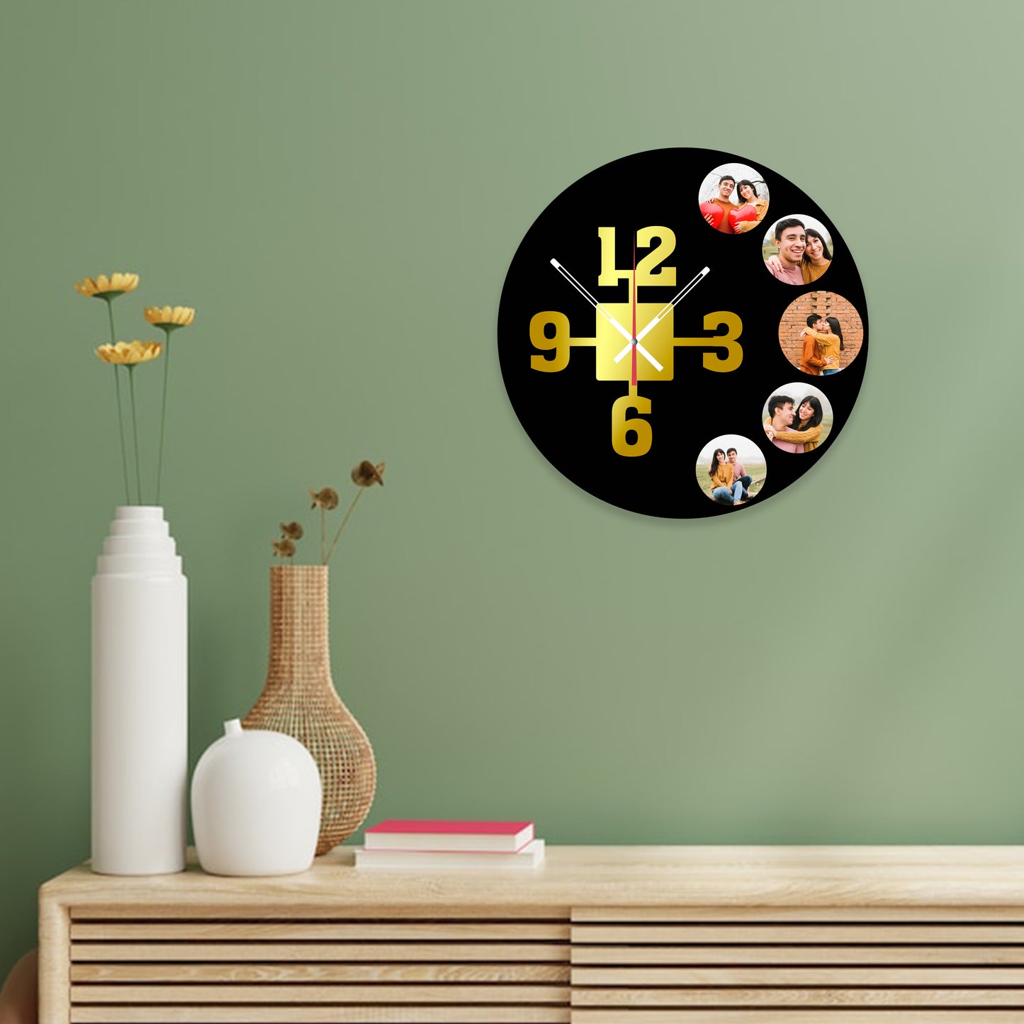Personalized Wooden Clock- YC06