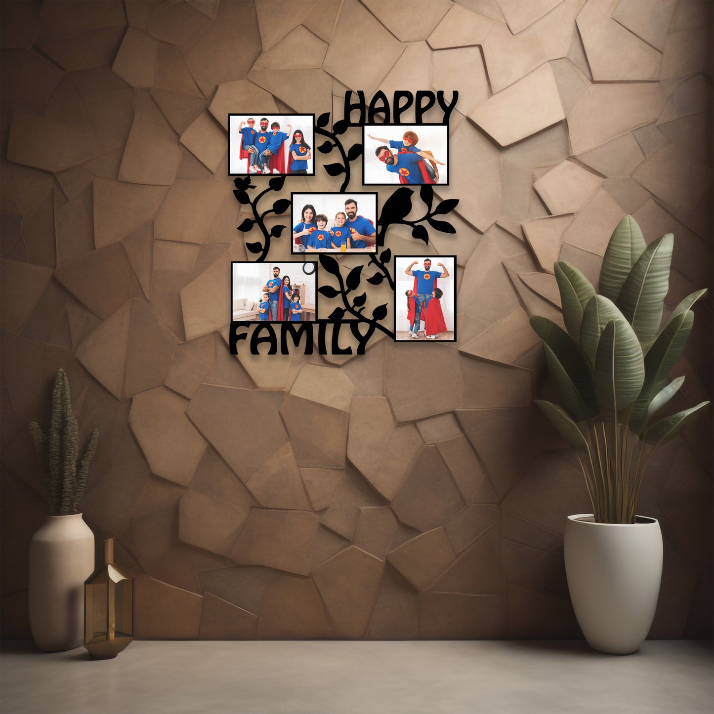 Happy Family Wooden Frame-YF35