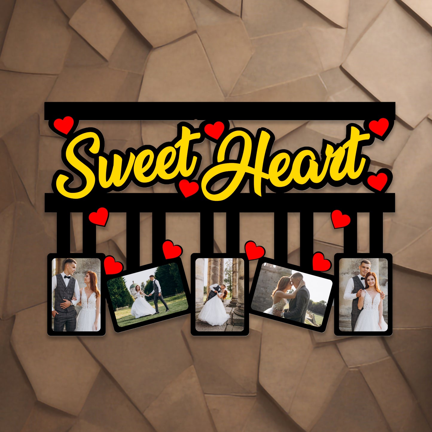 Sweet Heart Wooden Frame-YF33